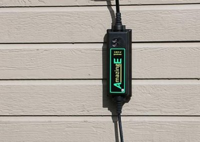 AmazingE EVSE on Wall with Box Charging Green Chevy Spark