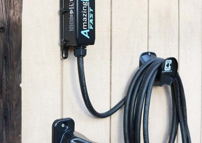 AmazingE FAST EV Charger with cable wrap install in Use